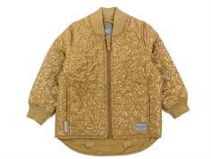 Marmar thermal jacket Orry dark mustard leo lines